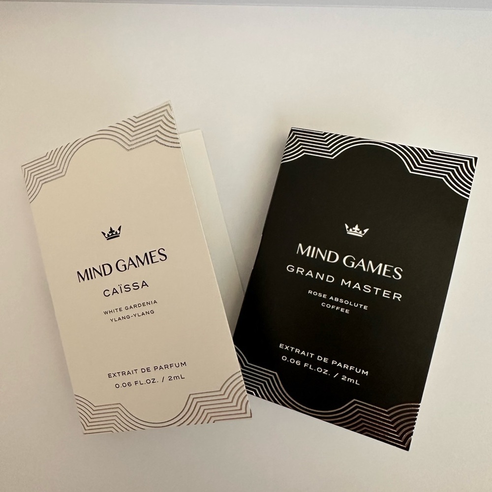 Mind Games Extrait De Parfum Assorted LOT Sample 2ml / .06 oz New , 2 pieces